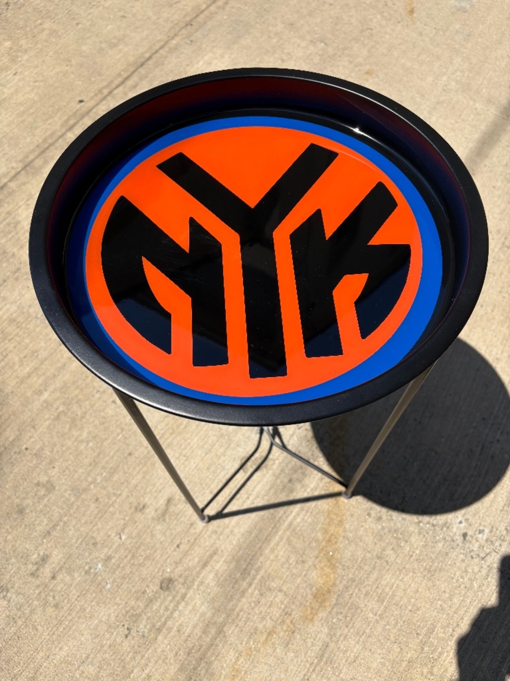 Knicks Themed Serving Side Table, Serving table, Coffee table
